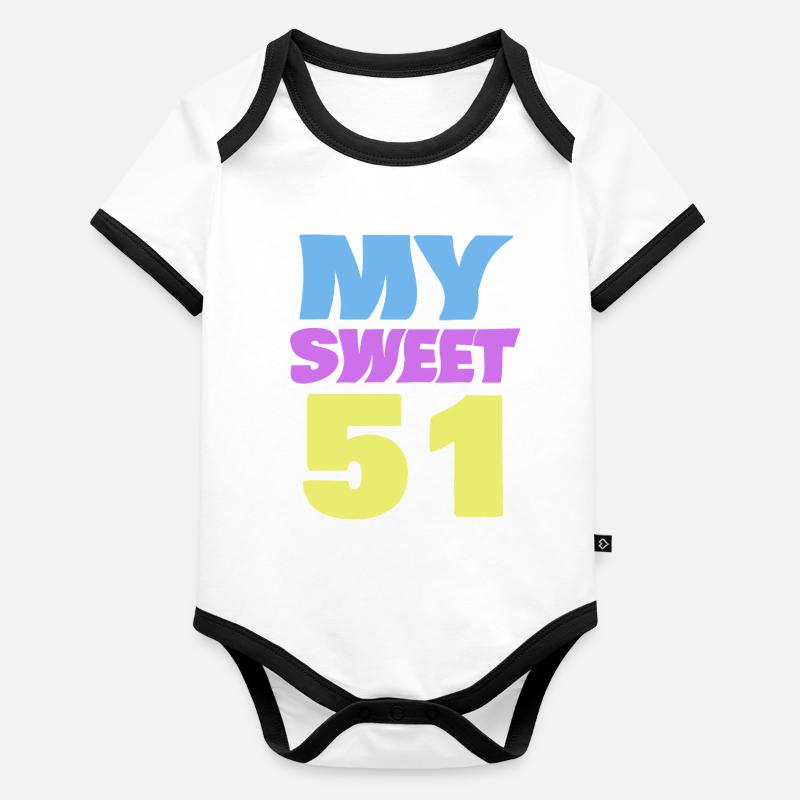 51 Body Bébé bio contrasté manches courtes