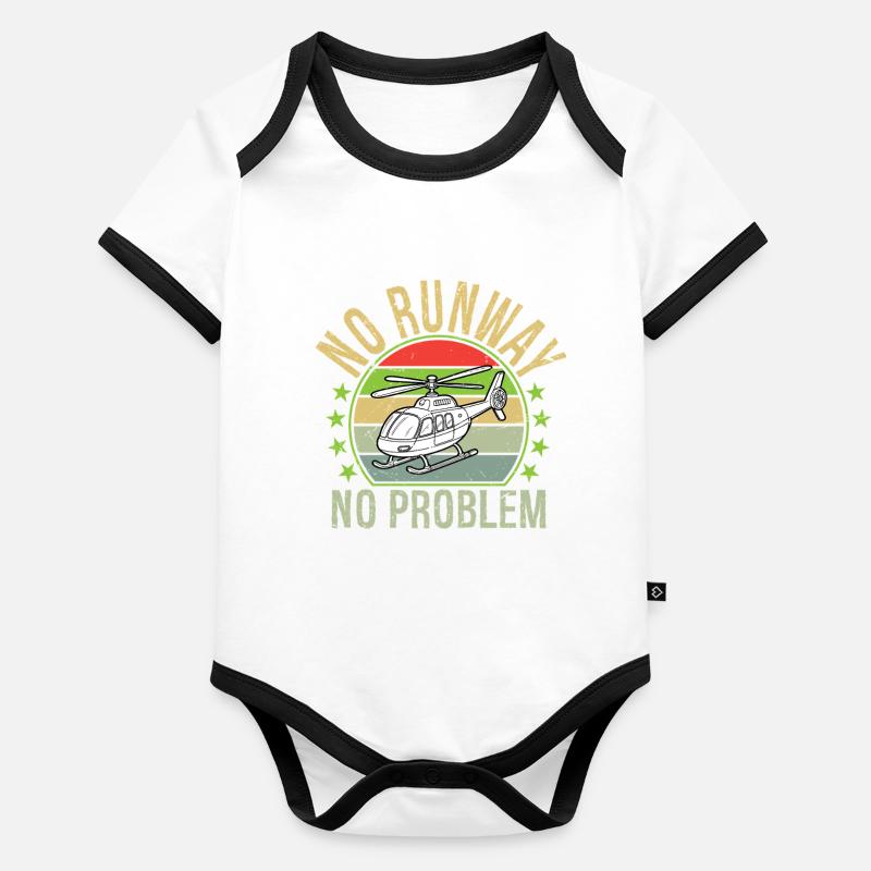 No Runway, No Problem Organic Baby Contrasting Bodysuit