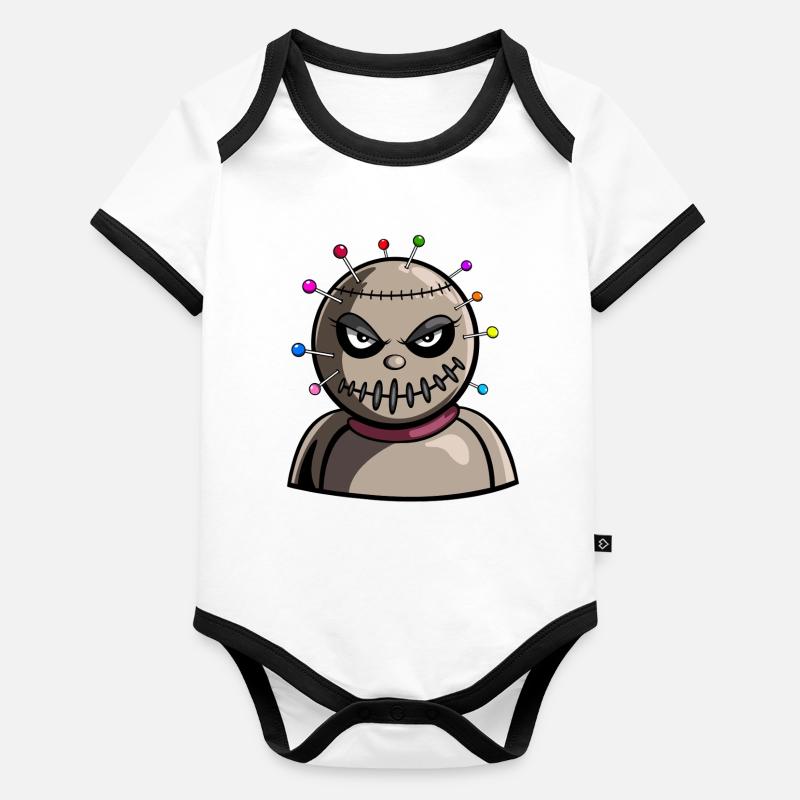 Vodoo Doll Organic Baby Contrasting Bodysuit