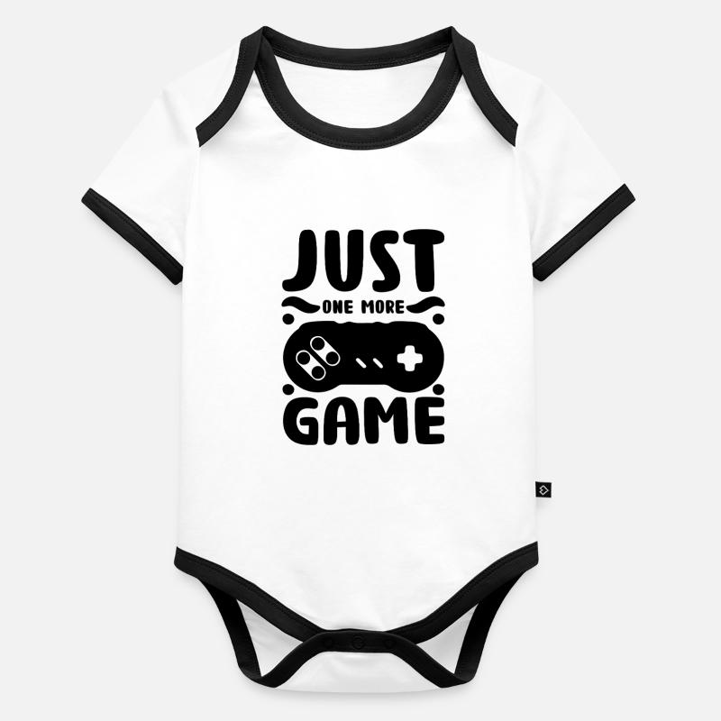 « Juste un jeu de plus » Merch | MT Gaming Body Bébé bio contrasté manches courtes