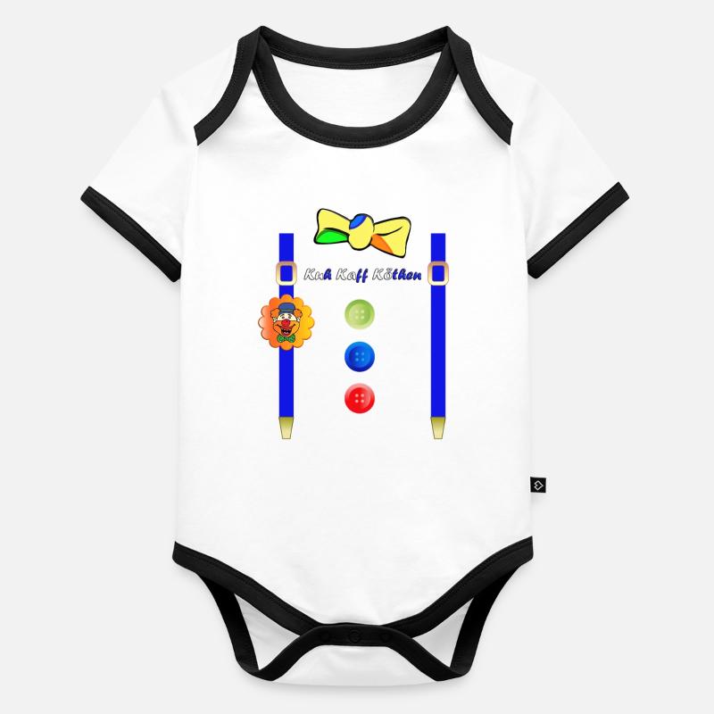 KuKaKö - Carnaval Carnaval Lundi gras Köthen Body Bébé bio contrasté manches courtes