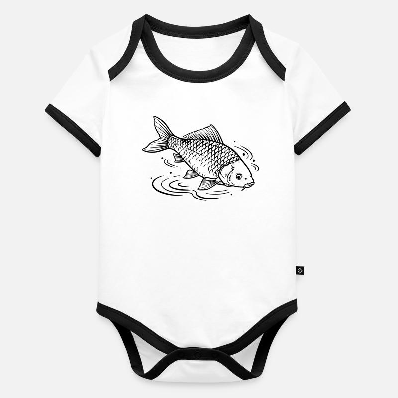 carpe Body Bébé bio contrasté manches courtes
