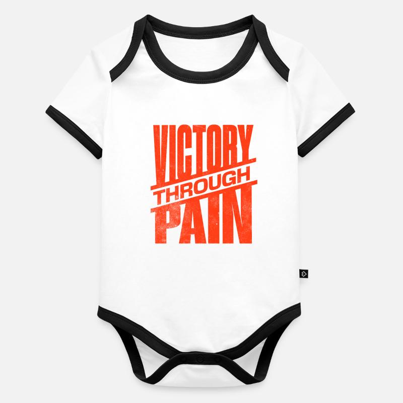 Baby Bio-Kurzarm-Kontrastbody