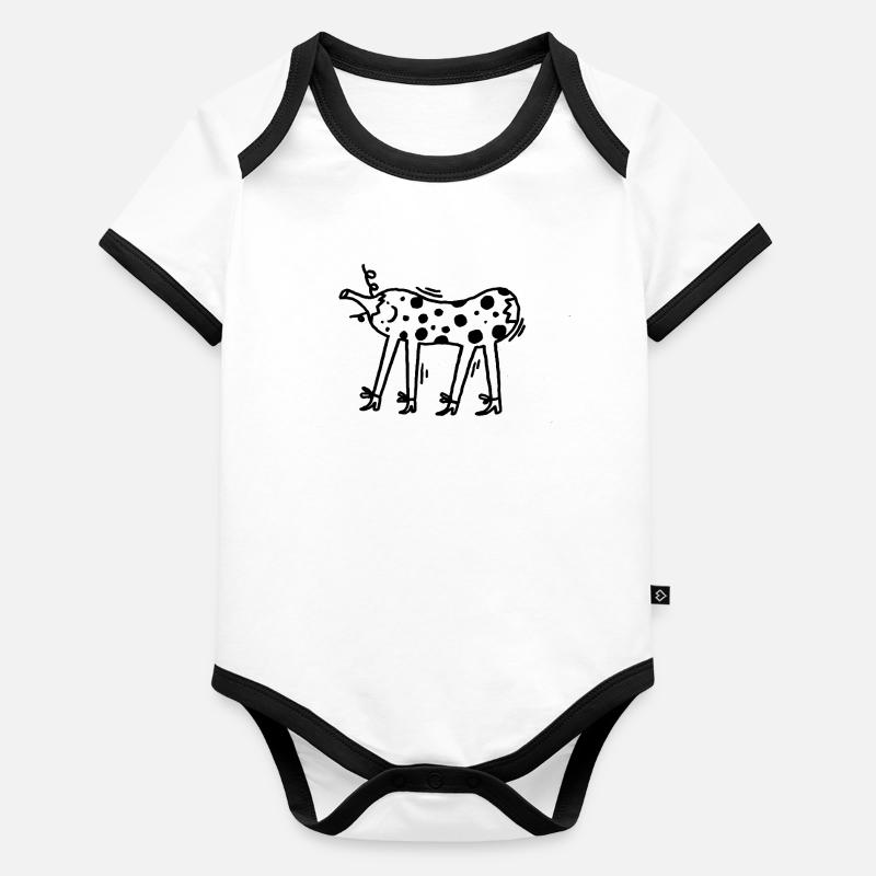 PUMM Body Bébé bio contrasté manches courtes