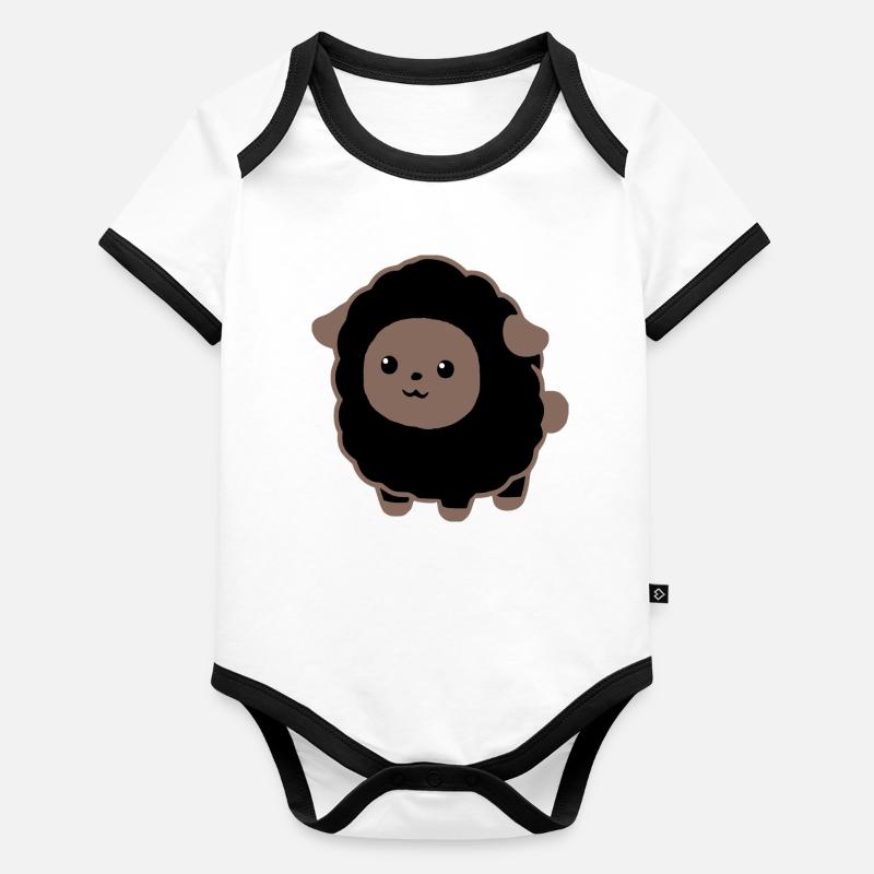 black sheep Organic Baby Contrasting Bodysuit