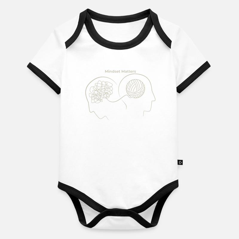 Mindset Matters: Thought Nodes Organic Baby Contrasting Bodysuit
