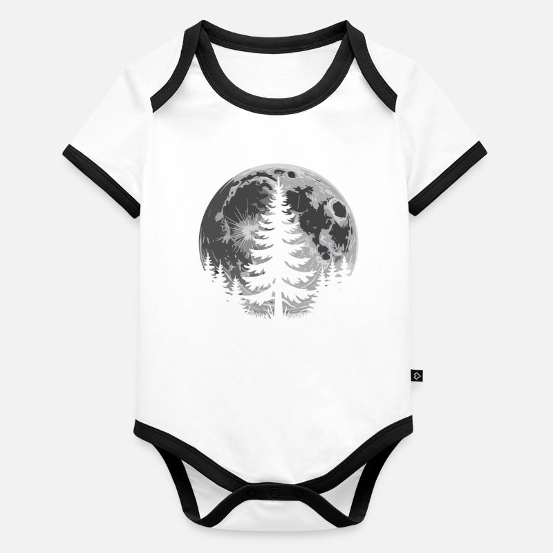 Mondwald Silhouette Baby Bio-Kurzarm-Kontrastbody