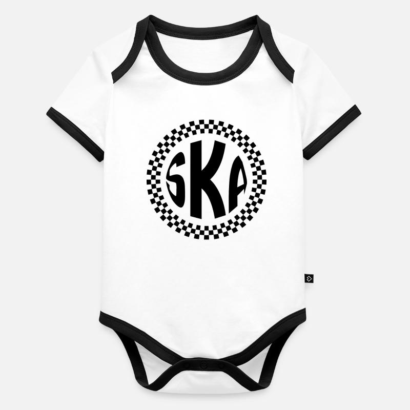 Ska - logo Organic Baby Contrasting Bodysuit