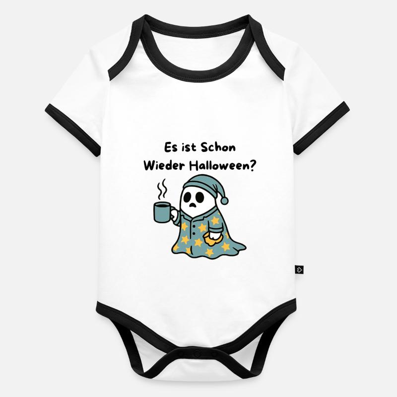 Kaffeegeist im Sternenkleid Baby Bio-Kurzarm-Kontrastbody