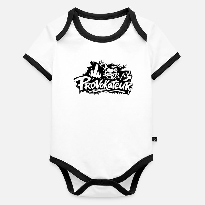 Provokateur Baby Bio-Kurzarm-Kontrastbody