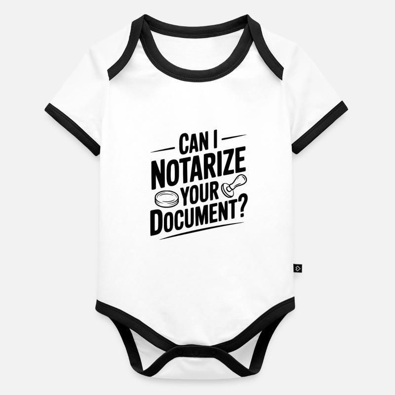Kann ich Ihr Dokument notariell beglaubigen? Baby Bio-Kurzarm-Kontrastbody