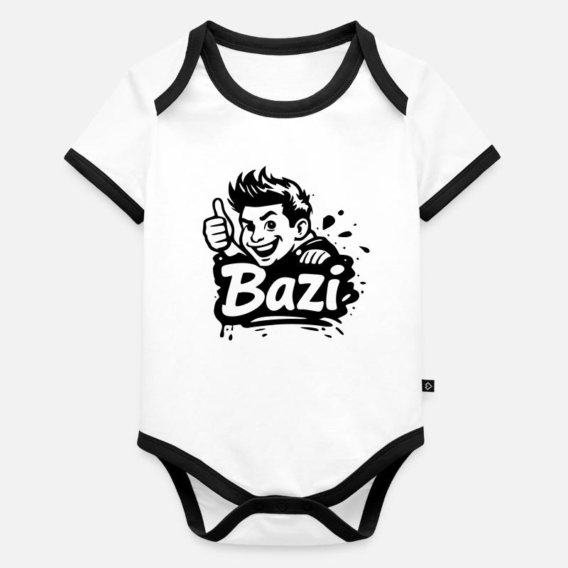 Bazi Baby Bio-Kurzarm-Kontrastbody