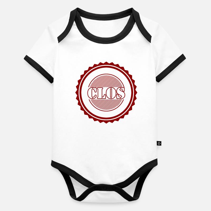 Clos Body Bébé bio contrasté manches courtes