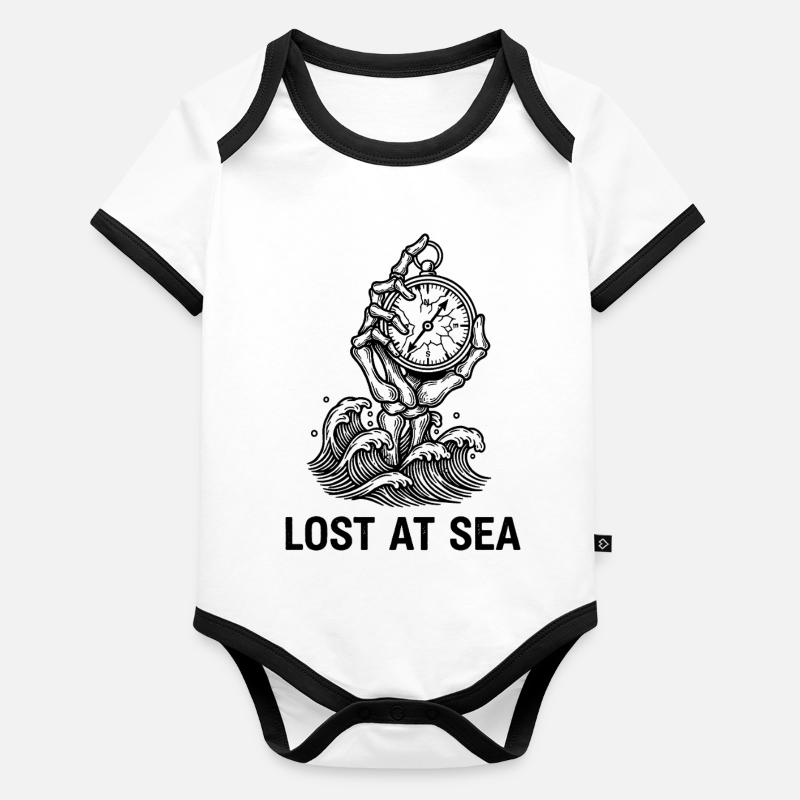 Ewige Navigation Baby Bio-Kurzarm-Kontrastbody