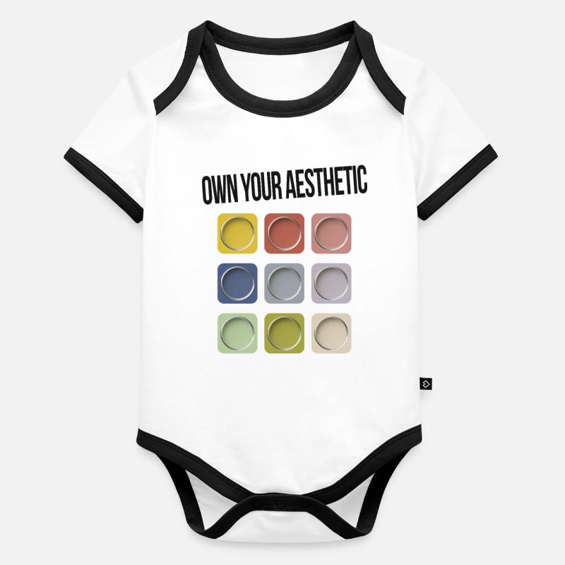 Own Your Aesthetic – Be Yourself Organic Baby Contrasting Bodysuit