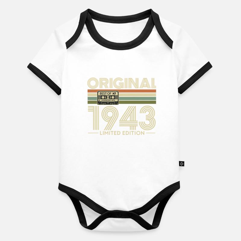 Original 1943 Édition Limitée - Body Bébé bio contrasté manches courtes -
