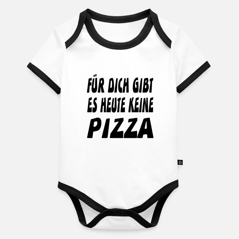 Pizza Baby Bio-Kurzarm-Kontrastbody