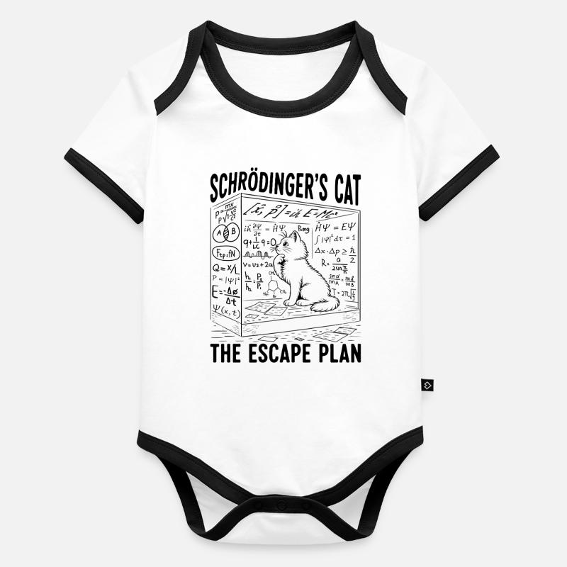 Schrödinger's Cat The Escape Plan Organic Baby Contrasting Bodysuit