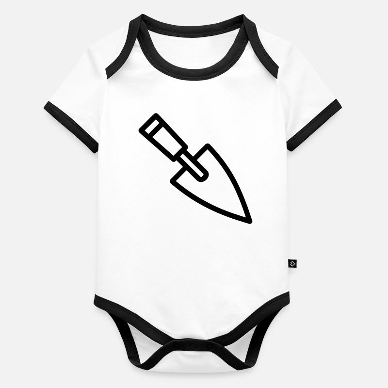 Trowel Organic Baby Contrasting Bodysuit