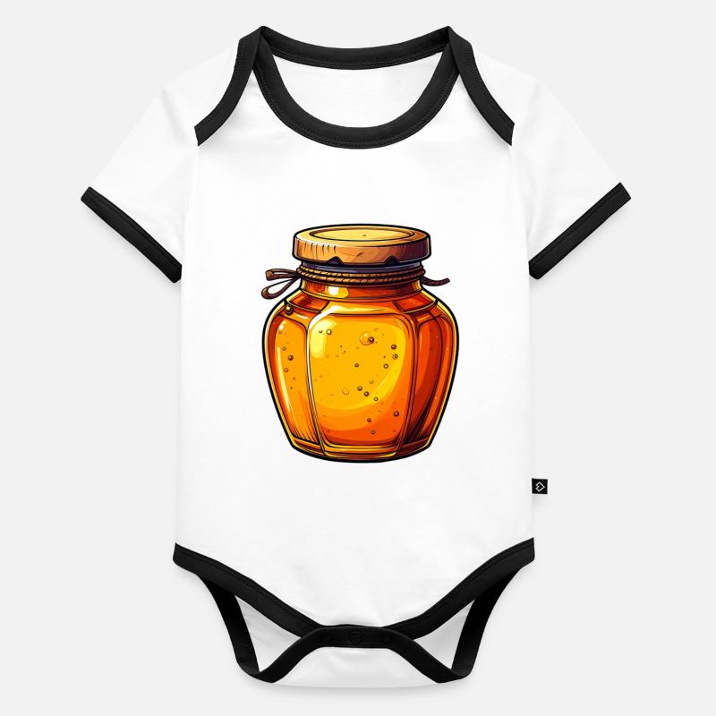 Honey Organic Baby Contrasting Bodysuit