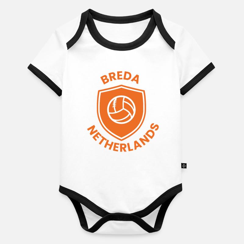 Broad volleys Organic Baby Contrasting Bodysuit