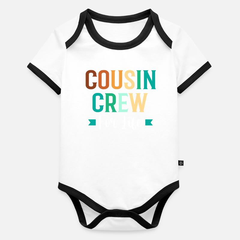 Cousin Crew Baby Bio-Kurzarm-Kontrastbody