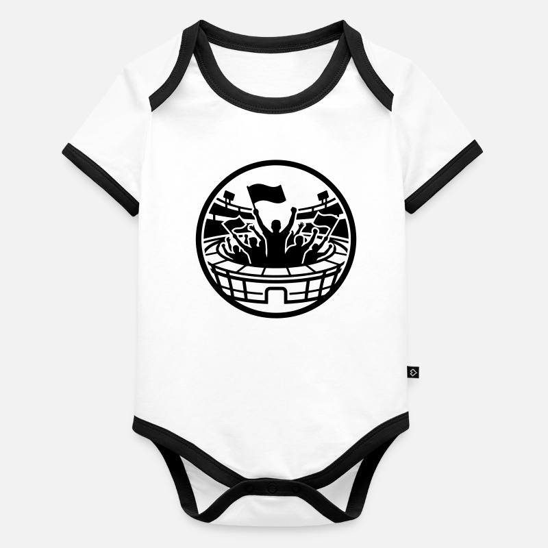 Stadium Fans Organic Baby Contrasting Bodysuit
