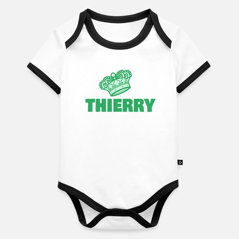 Thierry as King Organic Baby Contrasting Bodysuit