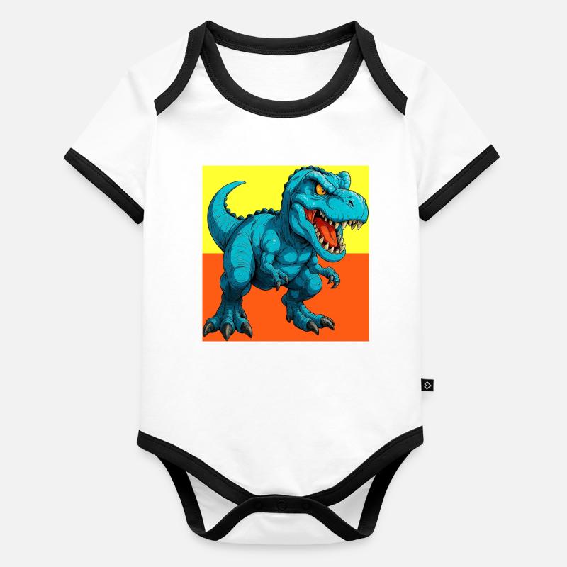dinosaur Organic Baby Contrasting Bodysuit