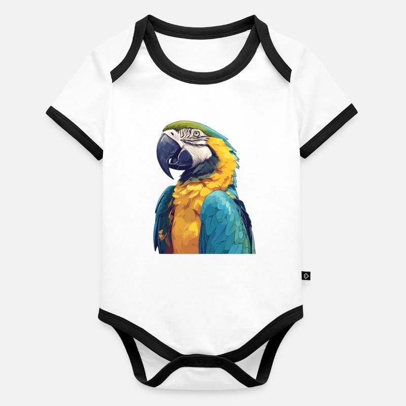Aras Ara Baby Bio-Kurzarm-Kontrastbody