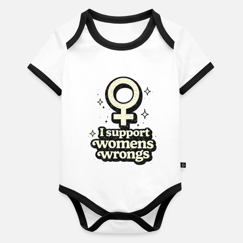 Édition Sparkle Retro Symbol Sticker Body Bébé bio contrasté manches courtes