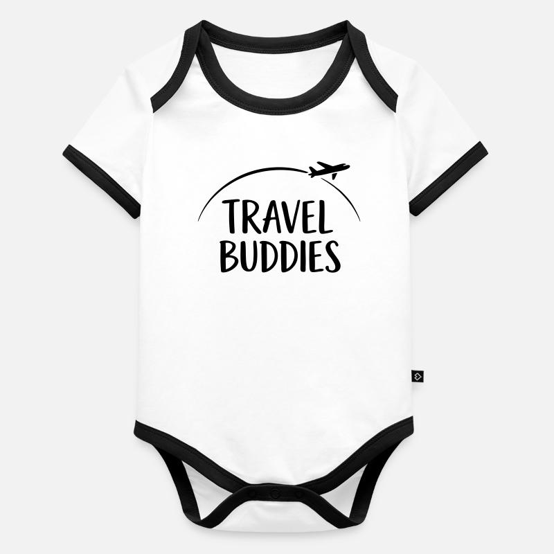 Voyager Body Bébé bio contrasté manches courtes