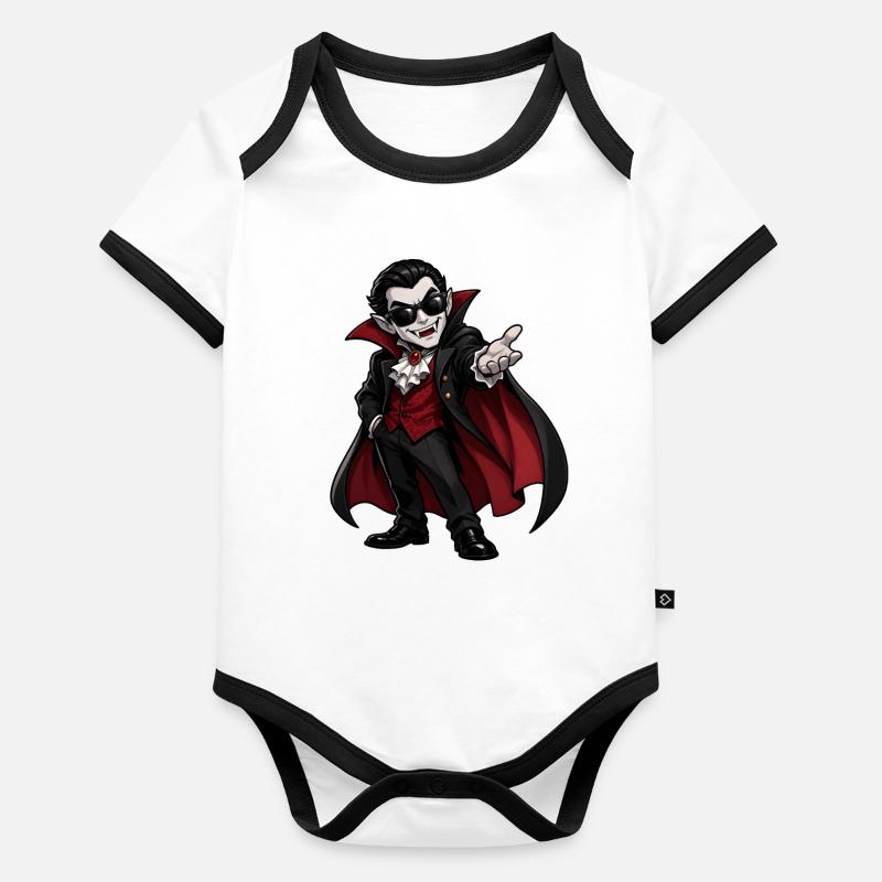 Vampir Baby Bio-Kurzarm-Kontrastbody