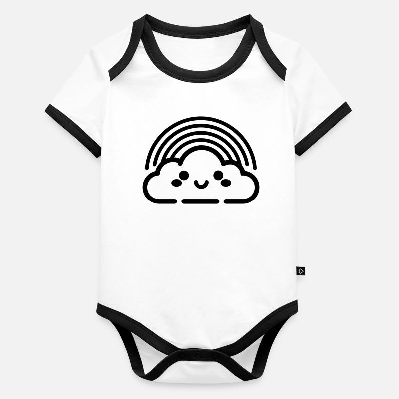 rainbow Organic Baby Contrasting Bodysuit