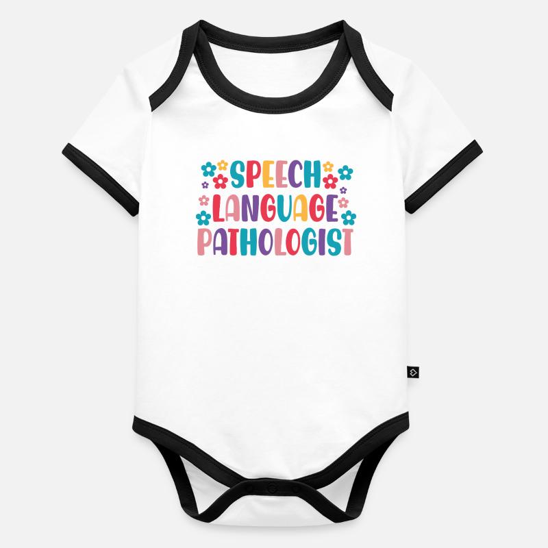 Speech Language Pathologist SLP Organic Baby Contrasting Bodysuit