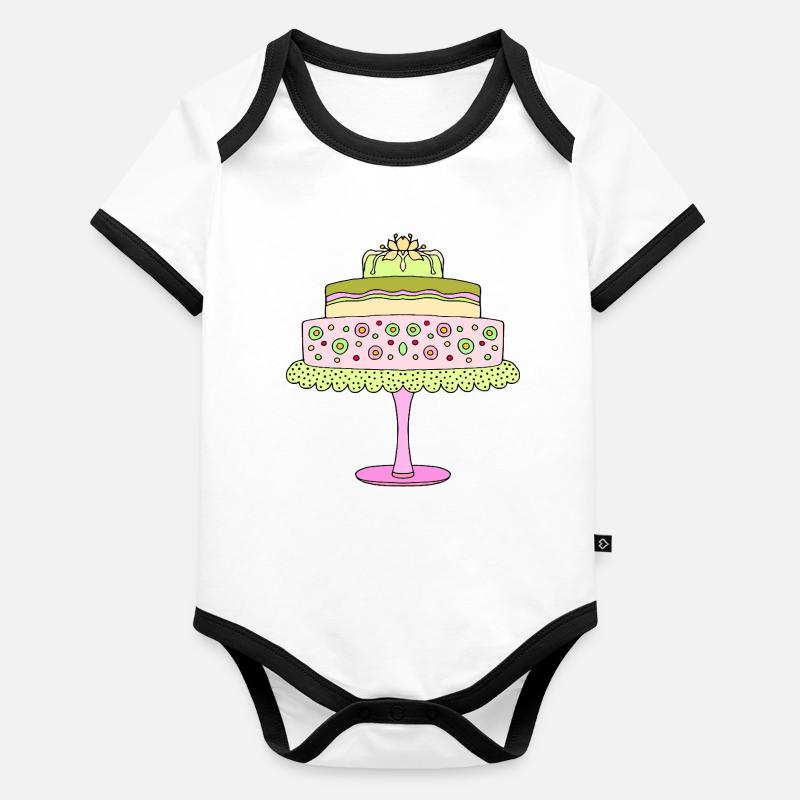 Cake Organic Baby Contrasting Bodysuit