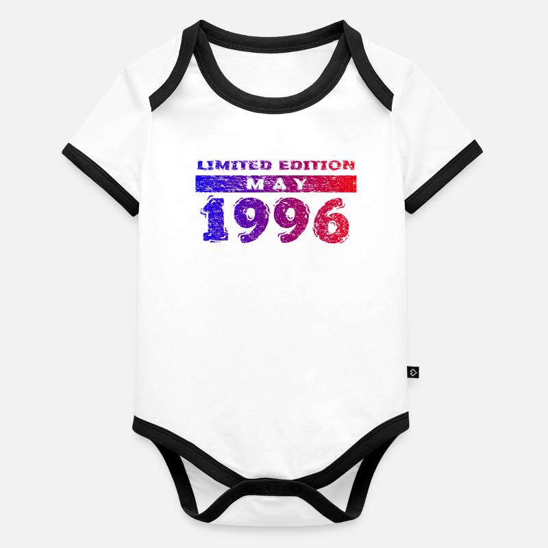 30e anniversaire édition limitée 05/1996 Body Bébé bio contrasté manches courtes