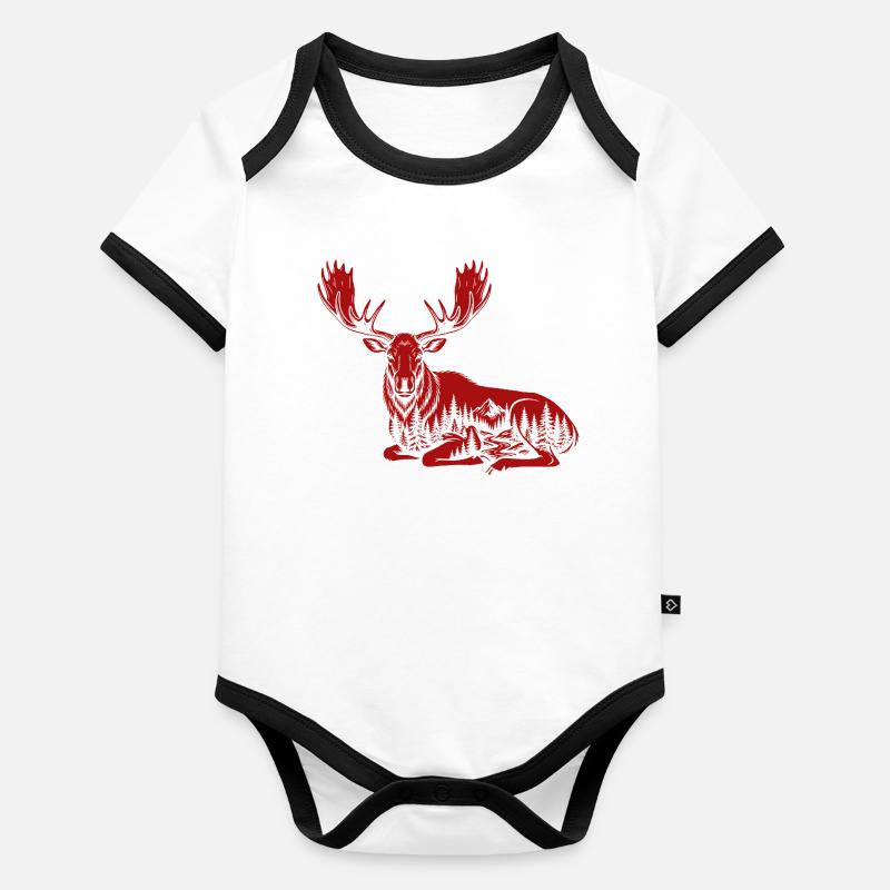 Élan Body Bébé bio contrasté manches courtes
