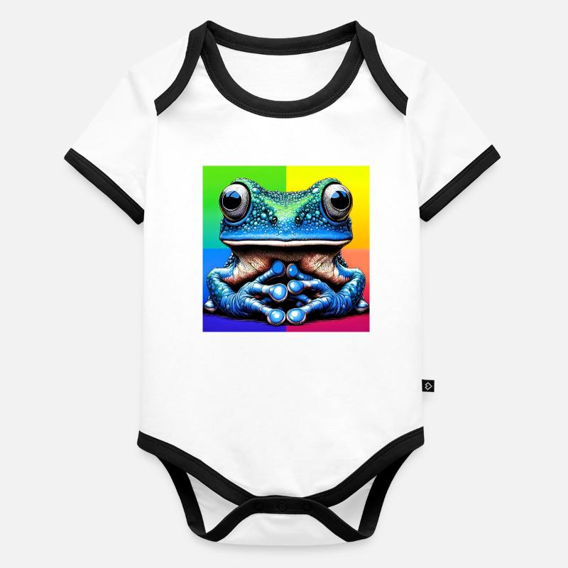 frog Organic Baby Contrasting Bodysuit
