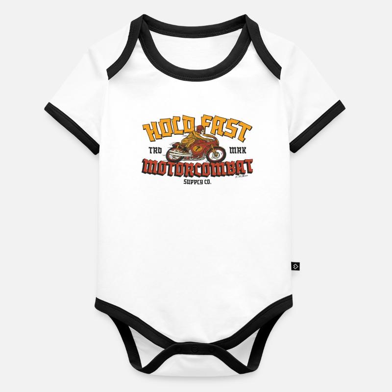 Hold Fast Baby Bio-Kurzarm-Kontrastbody