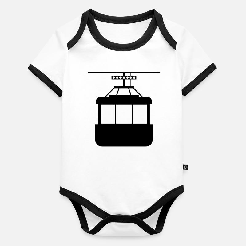 Cable car Organic Baby Contrasting Bodysuit