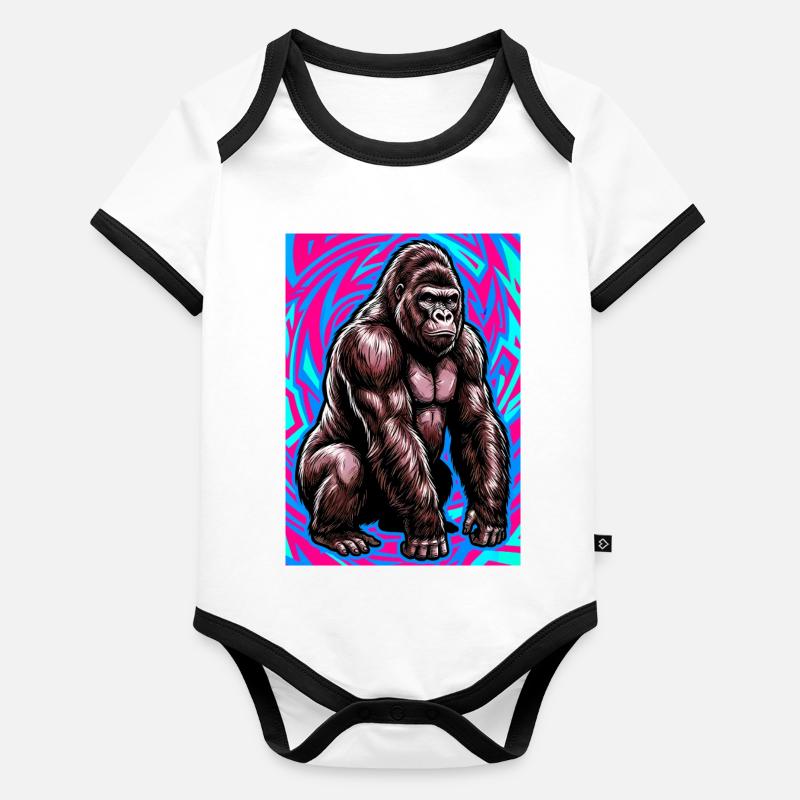 gorilla Organic Baby Contrasting Bodysuit