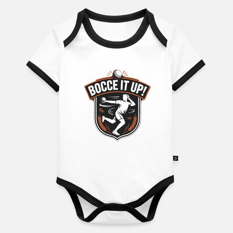 Boccia King Passion de Précision Body Bébé bio contrasté manches courtes