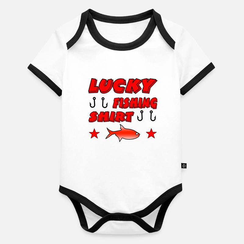 Angling Organic Baby Contrasting Bodysuit