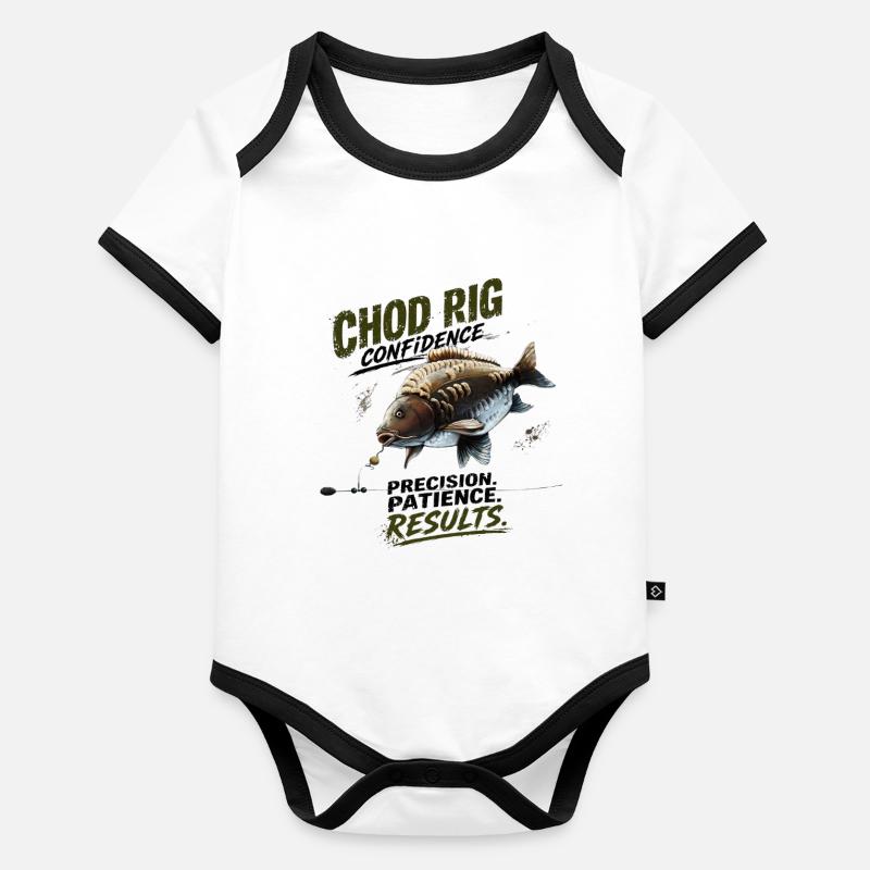 Chod Rig Confidence Carp Fishing Design Organic Baby Contrasting Bodysuit