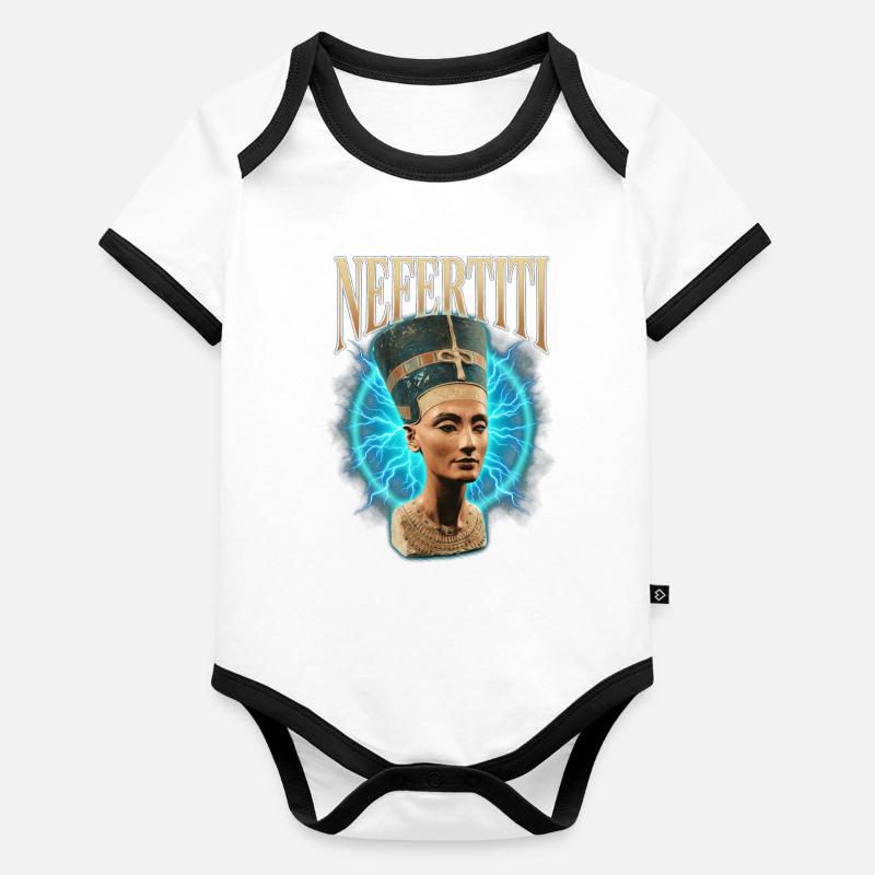 Nefertiti Donner Body Bébé bio contrasté manches courtes