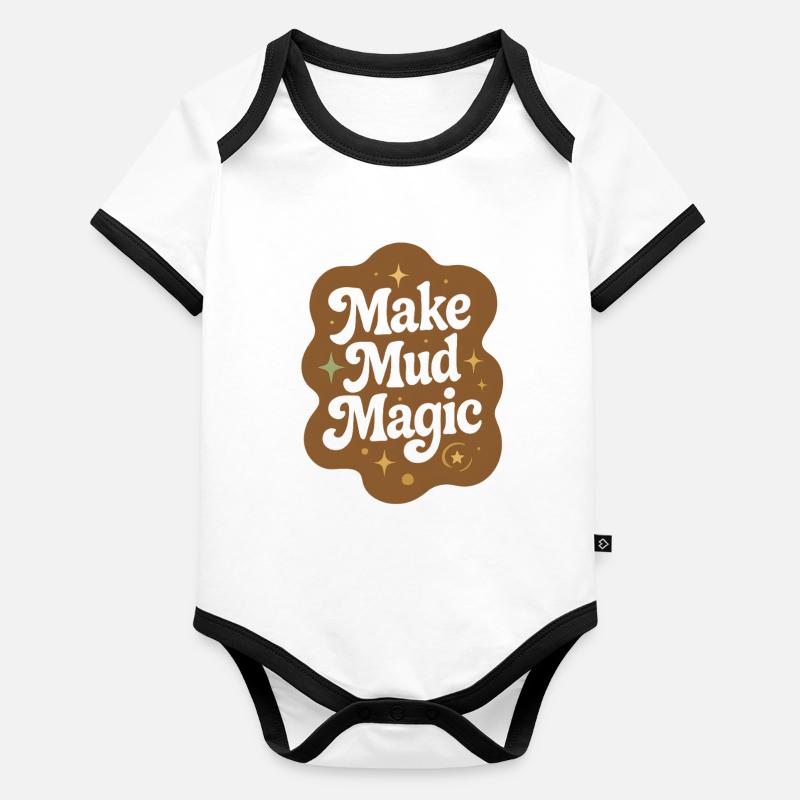 Mud Magic | Pottery Ceramics Organic Baby Contrasting Bodysuit