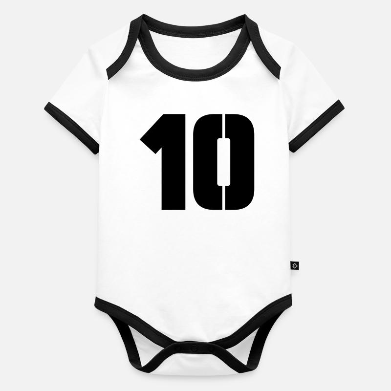 10 Body Bébé bio contrasté manches courtes