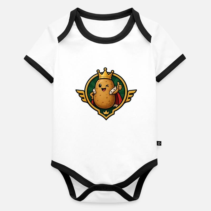 Royal potato heroes Organic Baby Contrasting Bodysuit