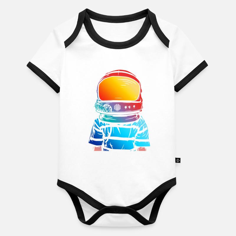 Cadeau de rêve d’astronaute pour enfants Body Bébé bio contrasté manches courtes